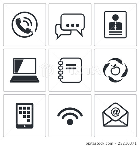Communication icons set Communication icons set 25210371