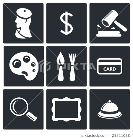 Museum icon collection 25211028