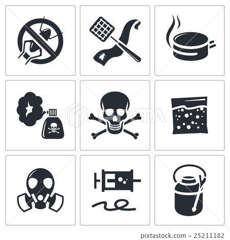 No insects icon set  25211182