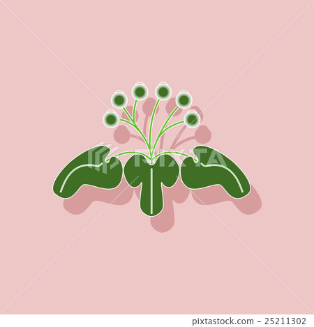 paper sticker on stylish background plant Arctium paper sticker on stylish background plant Arctium 25211302