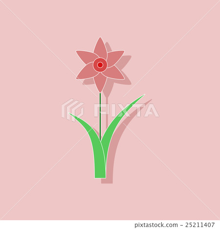 paper sticker on stylish background plant paper sticker on stylish background plant 25211407