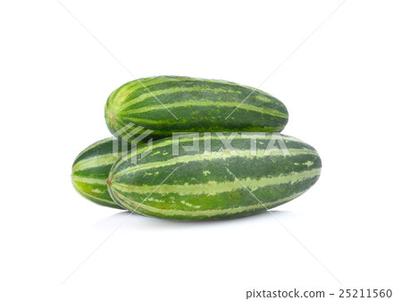 Young Muskmelon on a white background Young Muskmelon on a white background 25211560