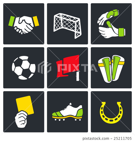 Soccer vector color icon collection Soccer vector color icon collection 25211705