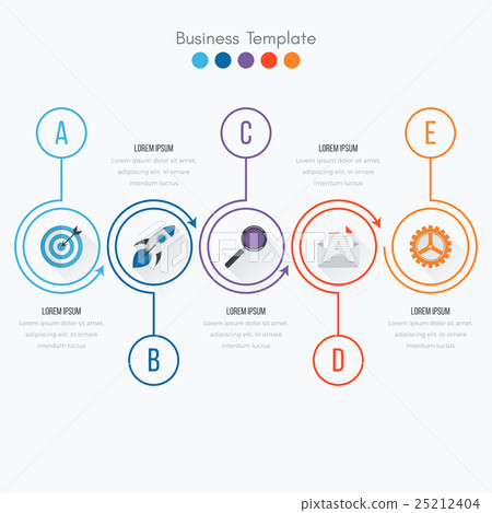 Thin line infographic element Thin line infographic element 25212404