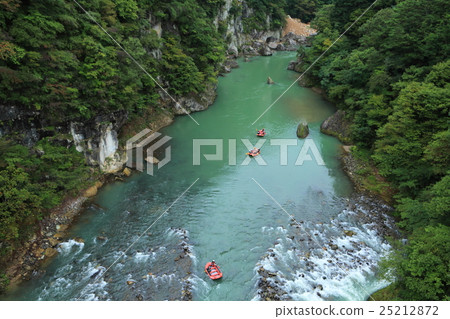 A stone rock from the Kinya Shidoi Big Suspension Bridge 25212872