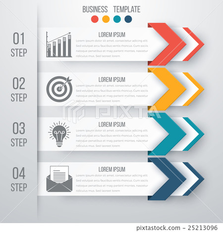 Vector illustration infographics four options 25213096