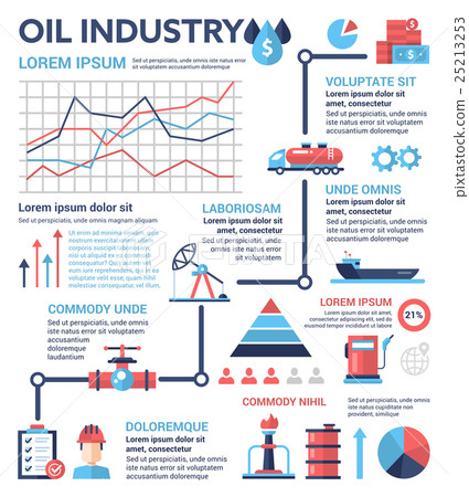 Oil Industry - poster, brochure cover template Oil Industry - poster, brochure cover template 25213253