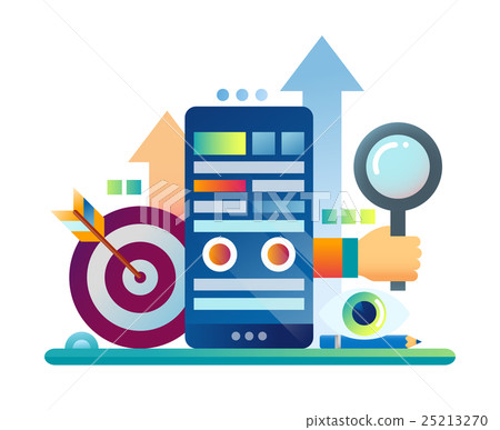 Marketing - flat design website banner Marketing - flat design website banner 25213270