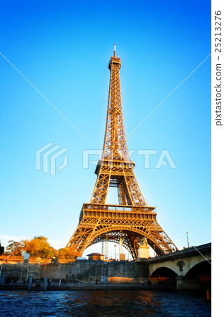 eiffel tour and Seine, France eiffel tour and Seine, France 25213276