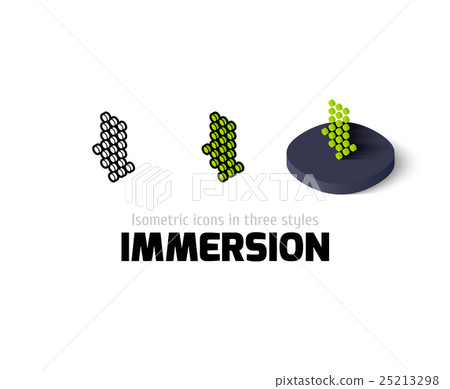 Immersion icon in different style Immersion icon in different style 25213298