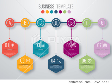 Timeline infographics template Timeline infographics template 25213432