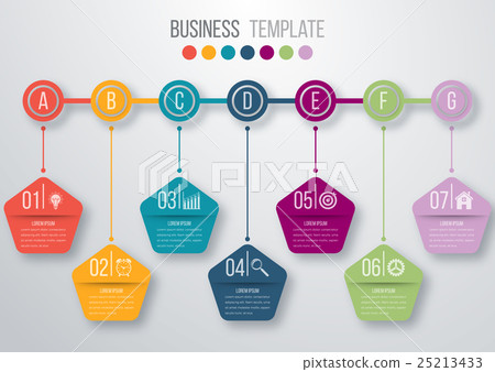 Timeline infographics template Timeline infographics template 25213433