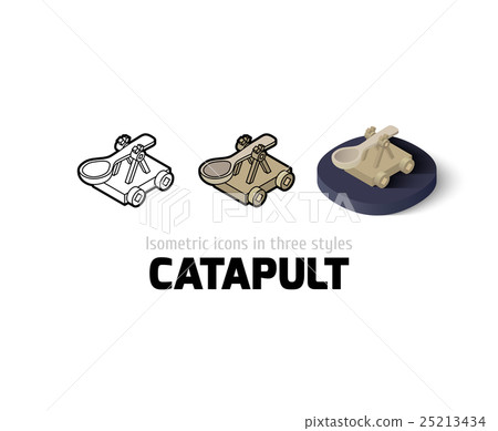 Catapult icon in different style Catapult icon in different style 25213434