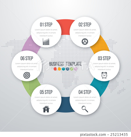 Infographic design with colored Infographic design with colored 25213435