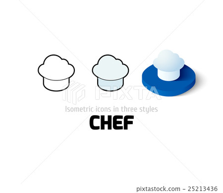 Chef icon in different style 25213436