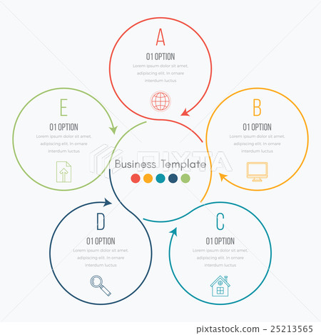 Thin line infographic element Thin line infographic element 25213565