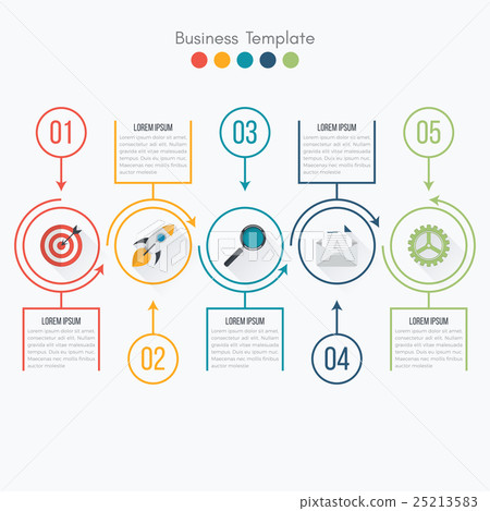 Thin line infographic element 25213583