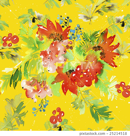 Watercolor seamless Christmas pattern Watercolor seamless Christmas pattern 25214518