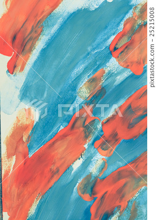 Abstract blue and orange color on paper Abstract blue and orange color on paper 25215008