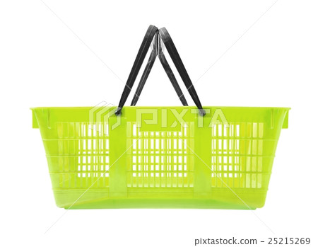 Shopping basket on white 25215269