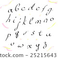 Vector alphabet lowercase written with a brush 25215643