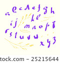 Vector alphabet lowercase written with a brush 25215644