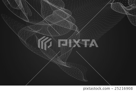 Abstract polygonal space low poly dark background Abstract polygonal space low poly dark background 25216908