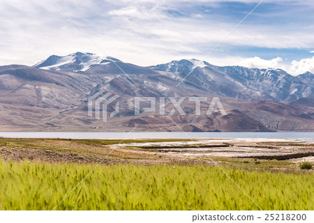 Tso Moriri Lake with Great Himalayan Range Tso Moriri Lake with Great Himalayan Range 25218200