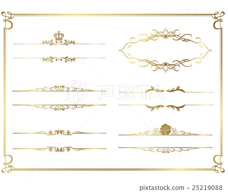 Decorative ruled frame Decorative ruled frame 25219088
