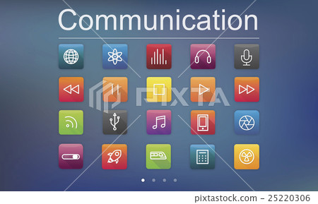 Multimedia Connection Digital Content... - Stock Illustration [25220306 ...