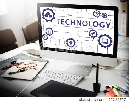 Technology Connecting Cloud Network Concept 25220757