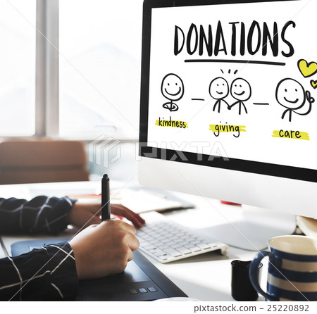 Charity Donations Fundraising Nonprofit Volunteer Concept 25220892