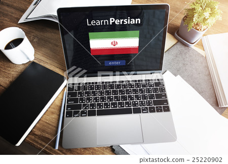 Learn Persian Language Online Education Concept Learn Persian Language Online Education Concept 25220902