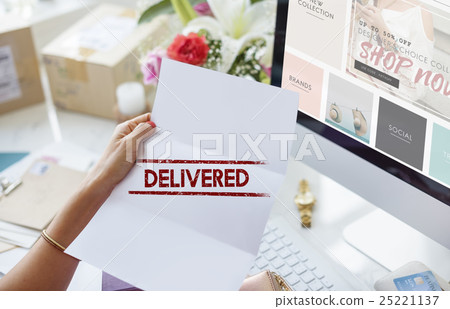 Pending Imported Purchase Business Concept 25221137