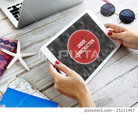 Error Something Went Wrong Under Construction Concept 25221467