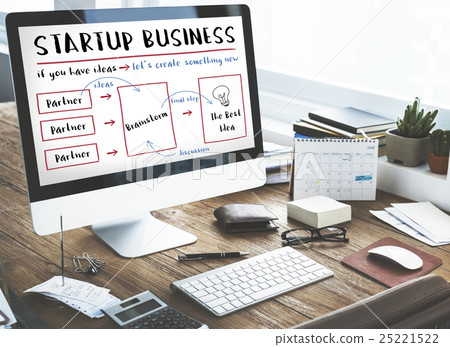 Startup Business Plan Brainstorming Graphic Concept 25221522