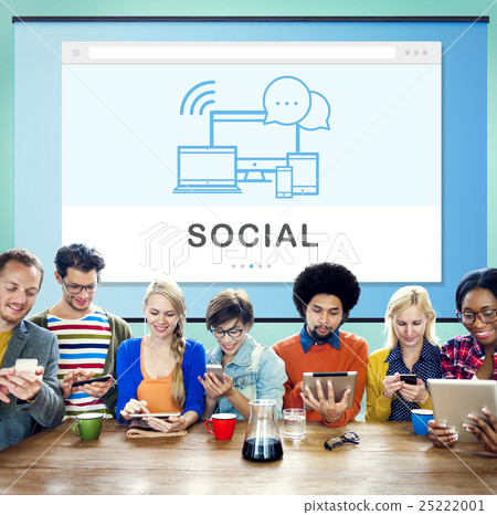 Socal Media Networking Online Connection Communication Concept 25222001