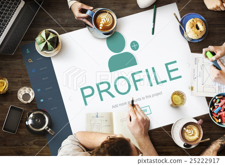 Stock Photo: User Account Profile Social Network Concept