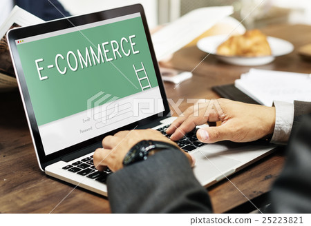 E-Commerce Online Banking Accounting Financial Concept 25223821
