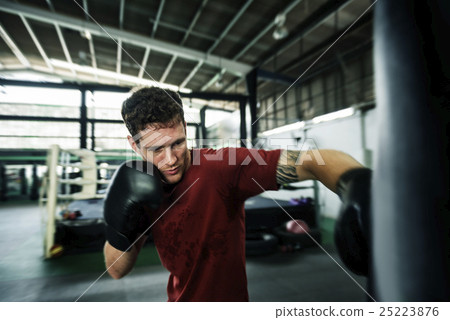 Boxing Challenge Exercise Sport Workout Pratice Concept 25223876