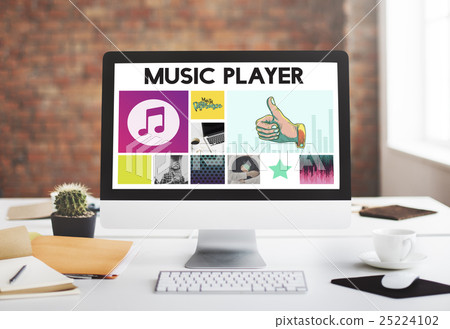 Media Player Audio Entertainment Streaming Concept 25224102