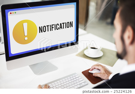 Notification Alert Exclamation Point Graphic Concept 25224126
