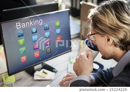 Business Banking Online Payment Financial Transaction Concept 25224220