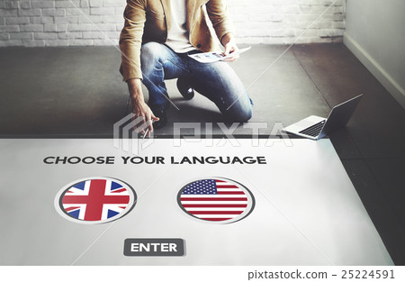 Language Dictionary English American Concept 25224591