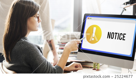 Notice Notification Alert Exclamation Point Concept 25224677