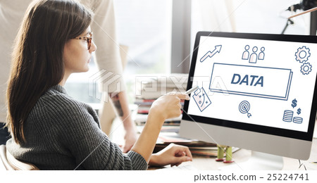 Data Business Facts Information Graphic Concept Data Business Facts Information Graphic Concept 25224741