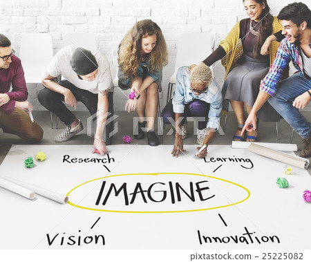 Imagine Education Inspire Learn Diagram Concept Imagine Education Inspire Learn Diagram Concept 25225082