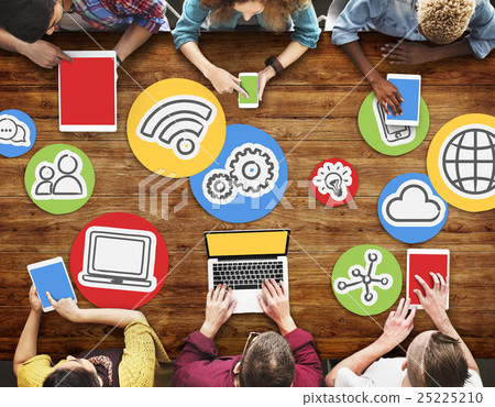 Communication Connection Network Share Concept 25225210