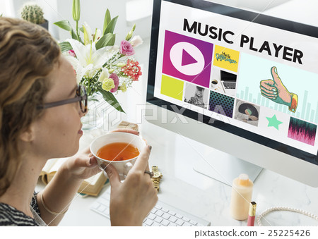 Media Player Audio Entertainment Streaming Concept 25225426