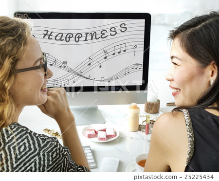 Music Notes Entertainment Melody Listening Concept 25225434